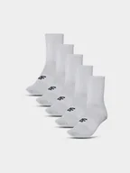 Skarpetki dla dzieci - 4F Skarpetki casual za kostkę (5-pack) dziecięce - szare 32-34 - miniaturka - grafika 1
