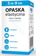 Apteczki i materiały opatrunkowe - Paso Opaska elastyczna tkana z zapinką 5m x 8cm - miniaturka - grafika 1