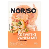 Ryby świeże i mrożone - Norso Krewetki vannamei gotowane 250 g - miniaturka - grafika 1