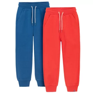 Spodnie i spodenki dla chłopców - Cool Club, Spodnie dresowe chłopięce, niebieskie, czerwone, zestaw, 2 szt. - grafika 1