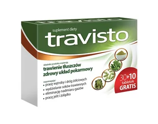 Aflofarm Travisto x 30 tabl +10 tabl GRATIS ! - Układ pokarmowy - miniaturka - grafika 1