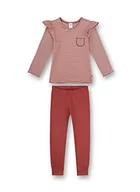 Śpiochy dla niemowląt - Sanetta Dziewczęce długie czerwone piżamy niemowlęce i małe dzieci (2 sztuki), Redwood, 140 cm - miniaturka - grafika 1