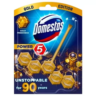 Domestos Power 5 Zawieszka do WC Gold Freshness 55G - Środki do WC - miniaturka - grafika 1