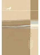 Dom i wnętrze OUTLET - Dywan wełniany Agnella Natural Bird ciemny beż 160x240 cm 24h - miniaturka - grafika 1