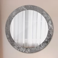 Lustra - Lustro dekoracyjne okrągłe Rustykalny marmur - miniaturka - grafika 1