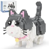 Klocki - Klocki konstrukcyjne mini budowlane cegiełki model figurka DIY kot 673el 3D - miniaturka - grafika 1