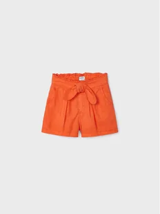 Mayoral Szorty materiałowe 3203 Pomarańczowy - Spodenki damskie - miniaturka - grafika 1