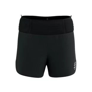 COMPRESSPORT Spodenki biegowe TRAIL RACING OVERSHORT black - Spodnie sportowe damskie - miniaturka - grafika 1