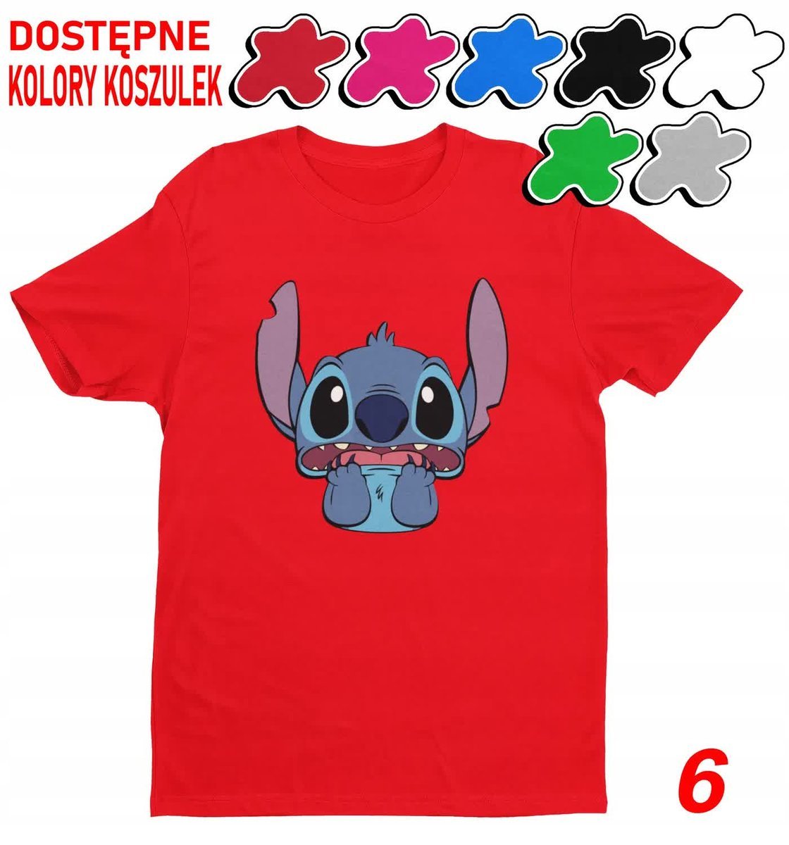 Koszulka Dziecięca Z Nadrukiem Dla Fana Stich Angel Słodziak -L 146-152