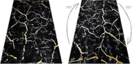 Dywany - Dywan GLOSS nowoczesny 410A 86 Marmur, kamień, stylowy, glamour / złoty czarny 280x370 cm - miniaturka - grafika 1