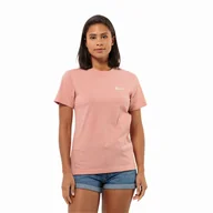 Koszulki i topy damskie - Damska koszulka Jack Wolfskin ESSENTIAL T W rose dawn - XS - miniaturka - grafika 1
