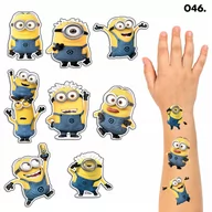 Zabawki kreatywne - TATUAŻE ZMYWALNE DLA DZIECI TYMCZASOWE MINIONKI - 8 EL. / 150 WZORÓW - miniaturka - grafika 1