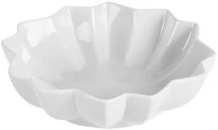 Talerz dekoracyjny SOMPEX Julu 12 x 12 x 4.6 cm biały - Tace i patery - miniaturka - grafika 1