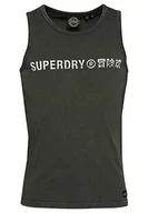 Sukienki - Superdry Vintage Corp Logo Vest Sukienka męska, Vintage Black, XL - miniaturka - grafika 1