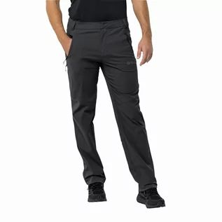 Spodnie sportowe męskie - Męskie spodnie softshellowe Jack Wolfskin  GLASTAL PANTS M black - 58 - grafika 1