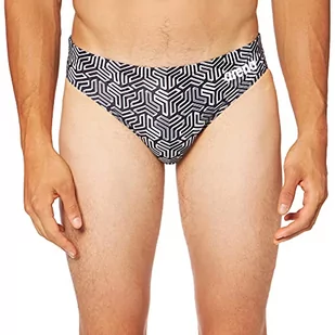 ARENA Męski M Kikko Brief Swim Trunks, Black Multi Black, 5 PL - Kąpielówki męskie - miniaturka - grafika 1