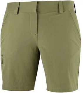 Spodnie sportowe damskie - Salomon Spodenki Wayfarer Shorts W Martini Olive C15393 - grafika 1