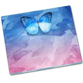 Deski do krojenia - Osłona kuchenna szklana Motyl Vintage - 60x52 cm - miniaturka - grafika 1