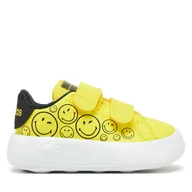 Buty dla chłopców - Sneakersy adidas Smiley Advantage JI0501 Żółty - miniaturka - grafika 1