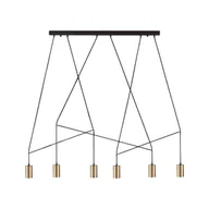 Lampy sufitowe - Nowodvorski Lampa Wisząca IMBRIA SOLID BRASS VI 7955 Mosiądz - miniaturka - grafika 1
