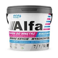 Farby wewnętrzne - Farba akrylowa Alfa biała 1 l - miniaturka - grafika 1