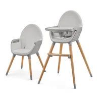 Krzesełka do karmienia - Kinderkraft, Fini 2, krzesełko do karmienia, Grey - miniaturka - grafika 1