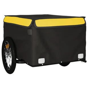 Przyczepka rowerowa, czarno-żółty, 45 kg, żelazo  Lumarko! - Przyczepki rowerowe - miniaturka - grafika 5