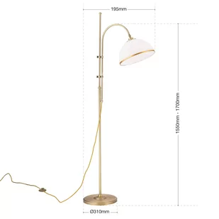 Lampa stojąca Old Lamp z regulowaną ramą - Lampy stojące - miniaturka - grafika 3