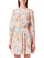 Sukienki - Love Moschino Damska sukienka Ow Waist with Elbow Length Sleeves, All.Multicolor, 48 PL - miniaturka - grafika 1