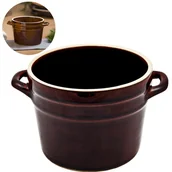 Beczki - Garnek Kamionkowy Na Smalec Mięso Sałatkę Zupę Ogórki Bez Pokrywki 2,5L Gar - miniaturka - grafika 1