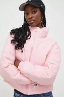 Kurtki damskie - Tommy Jeans kurtka damska kolor różowy zimowa oversize - miniaturka - grafika 1