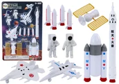 Figurki dla dzieci - Zestaw Figurek Kosmicznych Astronauci Rakiety 11El - miniaturka - grafika 1