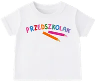 Koszulki dla dziewczynek - Koszulka PRZEDSZKOLAK dla przedszkolaka - miniaturka - grafika 1