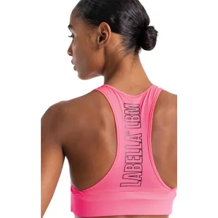 Biustonosz sportowy LABELLAMAFIA TOP HIGHLIGHT 2 PINK - Koszulki sportowe damskie - miniaturka - grafika 5