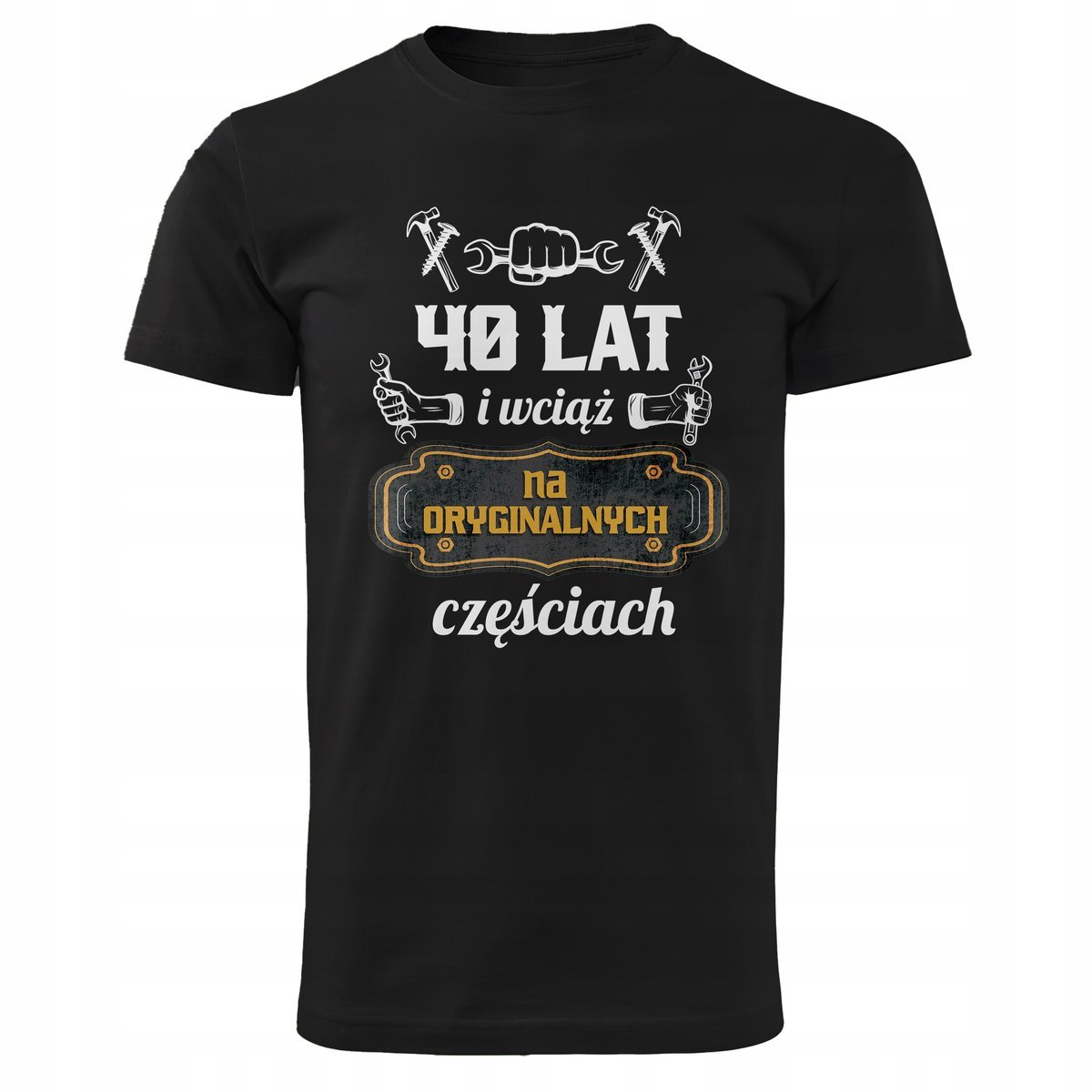 Koszulka męska czarna 40 Lat Na Oryginalnych Prezent Urodziny r. S