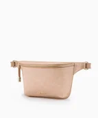 Nerki - PUCCINI Nerka damska na pasku ze skóry ekologicznej beżowa - miniaturka - grafika 1