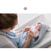 Okrycia kąpielowe dla dzieci - LullaLove Okrycie kąpielowe Pastelowy Niebieski 156/36LL - miniaturka - grafika 1