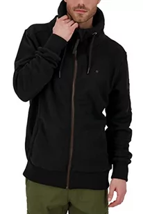 Alife and Kickin EliasAK F męska bluza dresowa, kurtka rekreacyjna, bluza z zamkiem błyskawicznym, S-XXXL, Moonless, S, - Kurtki męskie - miniaturka - grafika 1