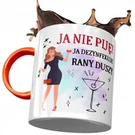 Kubki - Kubek Pomarańczowy Śmieszny Zabawny Ja Nie Piję z Nadrukiem ze Zdjęciem + Opakowanie na prezent (wzór 04) - miniaturka - grafika 1