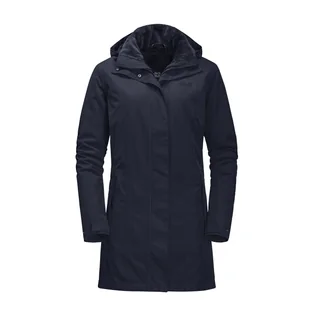Damski płaszcz JACK WOLFSKIN MADISON AVENUE COAT 1107732-1010 – Granatowy - Płaszcze damskie - miniaturka - grafika 1