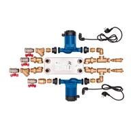 Akcesoria kominkowe - Kratki.pl zestaw mosiężny Wymiennikowo-pompowy 40 ZPW2K40 - miniaturka - grafika 1