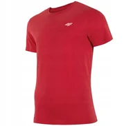 Bluzki damskie - Koszulka Damska 4F T-shirt Bluzka Bawełniana Dekolt w Serek TSM352-62S-S - miniaturka - grafika 1