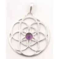 Wisiorki - Sotis Jajo życia z ametystem, nieoksydowane Ag925, 5g - miniaturka - grafika 1