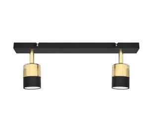 LED Oświetlenie punktowe TUBSSON 2xGU10/4,8W/230V czarne/złote - Lampy sufitowe - miniaturka - grafika 1