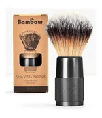 Kosmetyki do golenia - Bambaw BAMBAW Wielorazowy pędzel do golenia, nylonowy CZARNY 5407007651085 - miniaturka - grafika 1