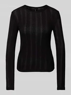 Bluzki damskie - Bluzka z długim rękawem o kroju regular fit z czystej bawełny model ‘LISA’ - miniaturka - grafika 1