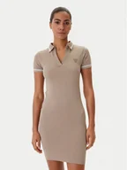 Sukienki - Guess Sukienka codzienna V6RK02 Z4692 Beżowy Slim Fit - miniaturka - grafika 1