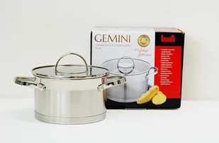 Pigmejka BERRETTI GEMINI Garnek, stal nierdzewna, 16 cm - Garnki - miniaturka - grafika 1