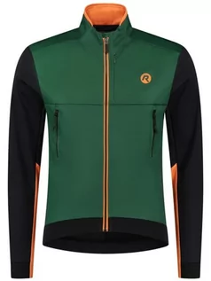 Kurtki męskie - Męska Kurtka Rowerowa Rogelli Cadence | Green/Black/Orange - Rozmiar Xxl - grafika 1