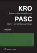 Prawo - Kodeks rodzinny i opiekuńczy. Prawo o aktach stanu cywilnego. Teksty ustaw wyd. 2024 - Opracowanie zbiorowe - miniaturka - grafika 1